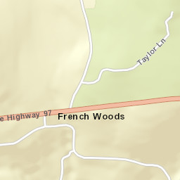 French Woods New York Street Map