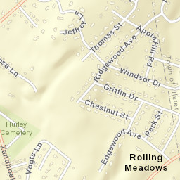 Rolling Meadows New York Street Map