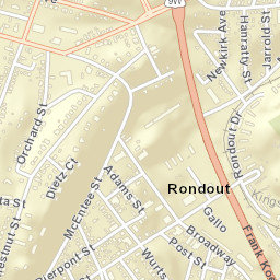 Rondout New York Street Map
