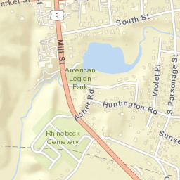 Rhinebeck New York Street Map