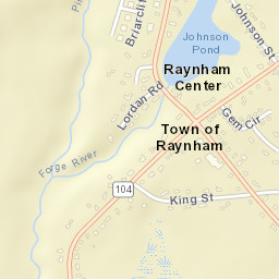 Raynham Center Street Map