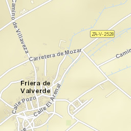 Friera de Valverde Street Map