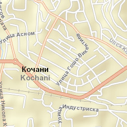 Kochani Street Map