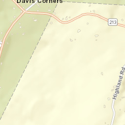 Davis Corners New York Street Map