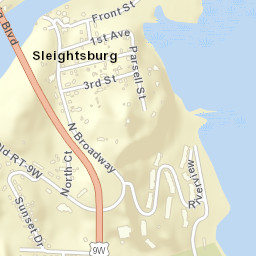 Sleightsburg New York Street Map