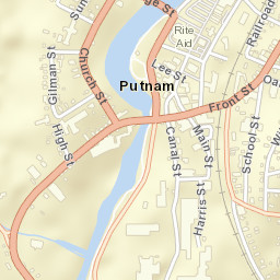 Putnam Connecticut Street Map