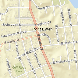 Port Ewen New York Street Map
