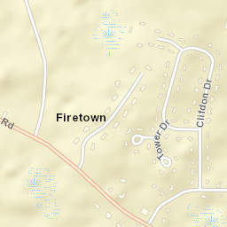 Firetown Connecticut Street Map