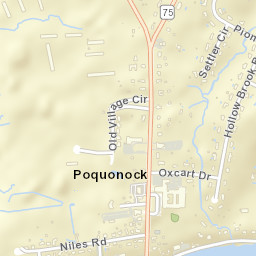 Poquonock Connecticut Street Map