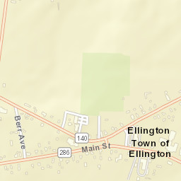 Ellington Connecticut Street Map