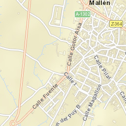 Mallén Street Map