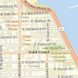 855-857 N Rush St, Chicago, IL 60611 Street Map