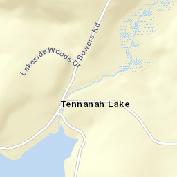 Tennanah Lake New York Street Map