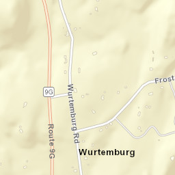 Wurtemburg New York Street Map