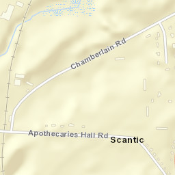 Scantic Connecticut Street Map