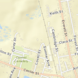 Middleborough Center Street Map