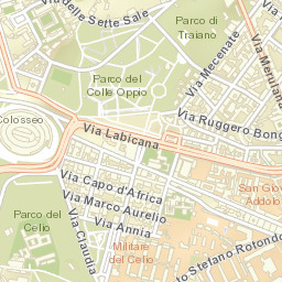 The Colosseum in Rome Street Map