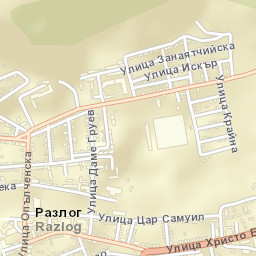 Razlog Street Map