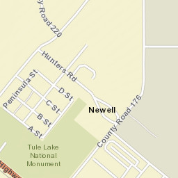 Newell California Street Map