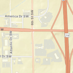 9200-9310 Atlantic Drive Southwest Cedar Rapids IA Street Map