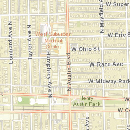 532-564 North Austin Boulevard, Oak Park Street Map