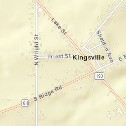 Kingsville Ohio Street Map