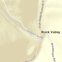 Rock Valley New York Street Map