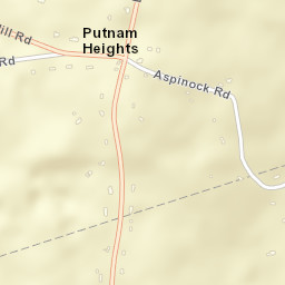 Putnam Heights Connecticut Street Map