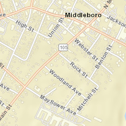 Middleborough Street Map