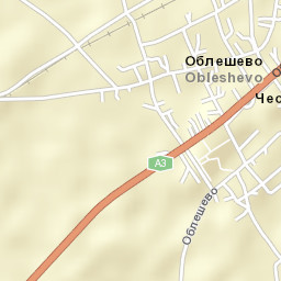 Oblesevo Street Map