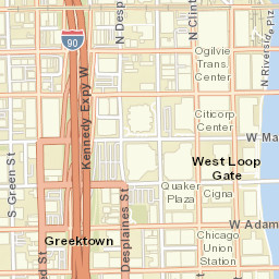 610-614 W Adams St, Chicago, Illinois Street Map