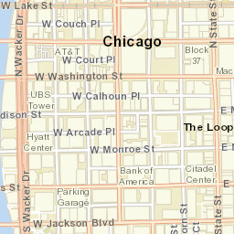 Chicago, Illinois Street Map
