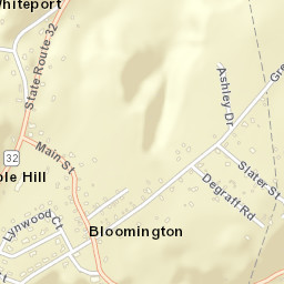 Bloomington New York Street Map
