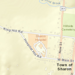 Sharon Connecticut Street Map