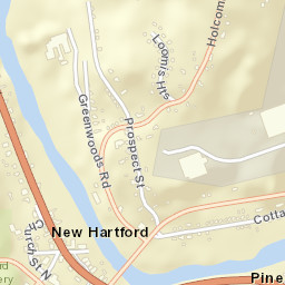 New Hartford Connecticut Street Map