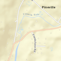 Pineville Connecticut Street Map