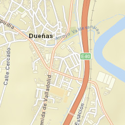 Dueñas Street Map