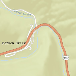 Patrick Creek California Street Map