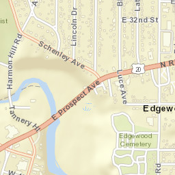 Edgewood Ohio Street Map