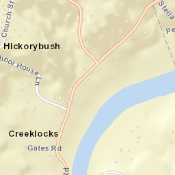 Creeklocks New York Street Map