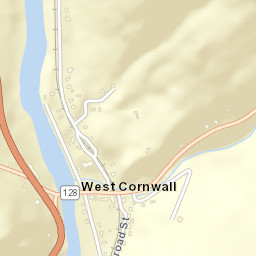 West Cornwall Connecticut Street Map