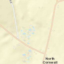 North Cornwall Connecticut Street Map