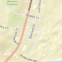 Simsbury Connecticut Street Map