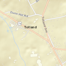 Tolland Connecticut Street Map