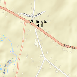Willington Hill Connecticut Street Map