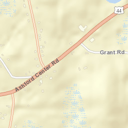 Ashford Connecticut Street Map