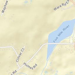 Ballouville Connecticut Street Map