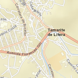 Tamarit de Llitera / Tamarite de Litera Street Map
