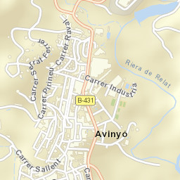 Avinyó Street Map