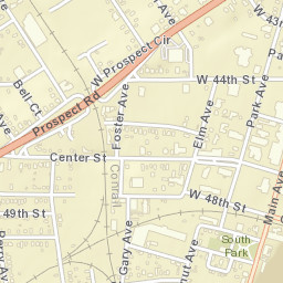 Ashtabula Ohio Street Map